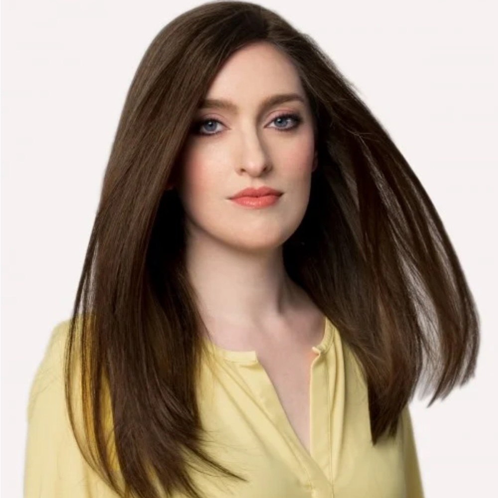 Uniwigs Silk Hair Topper (Amber) Remy Human Hair